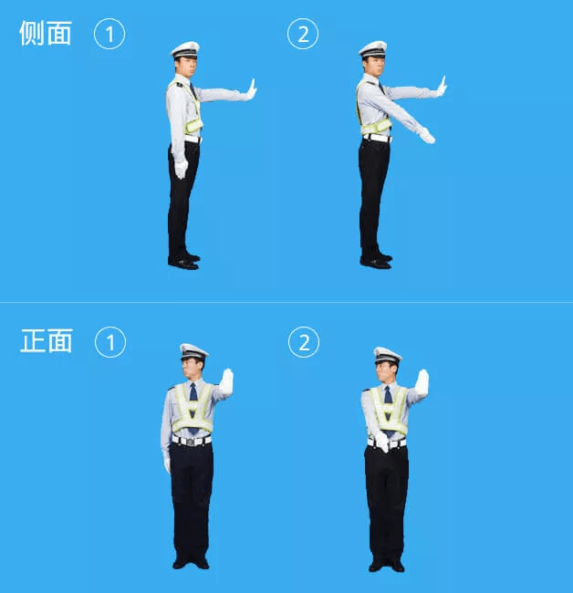 新版交通手势