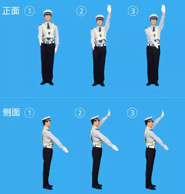 新版交通手势