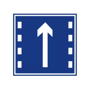 直行车道